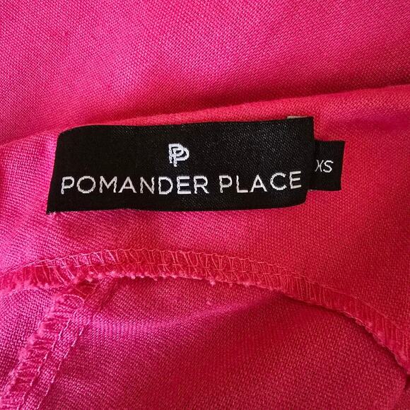 Tuckernuck Pomander Place Florencia One Shoulder Ruffle Linen Blend Midi Dress - Picture 5 of 11